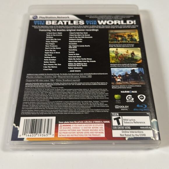 PlayStation 3 Rock Band & Rock Band 2 & The Beatles PS3 Games w/ Case and Insert - Picture 3 of 10